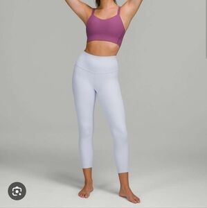 Lululemon high waisted align crop leggings pastel blue violet 6